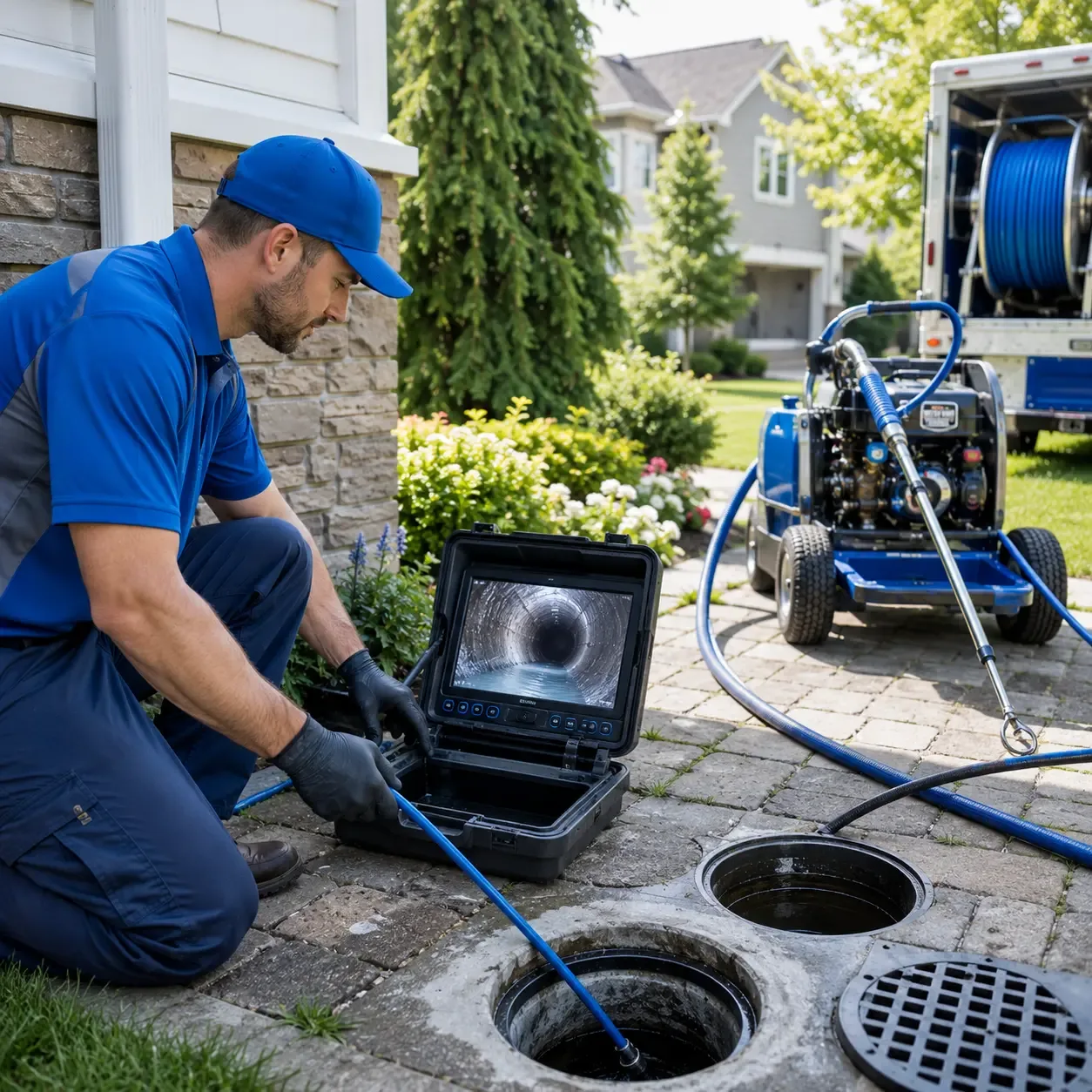 Outdoor drain cleaning professionals serving Lenhartsville, PA